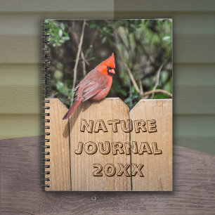 Bärbar Journal-dator med kardinal (Red Bird) Anteckningsbok