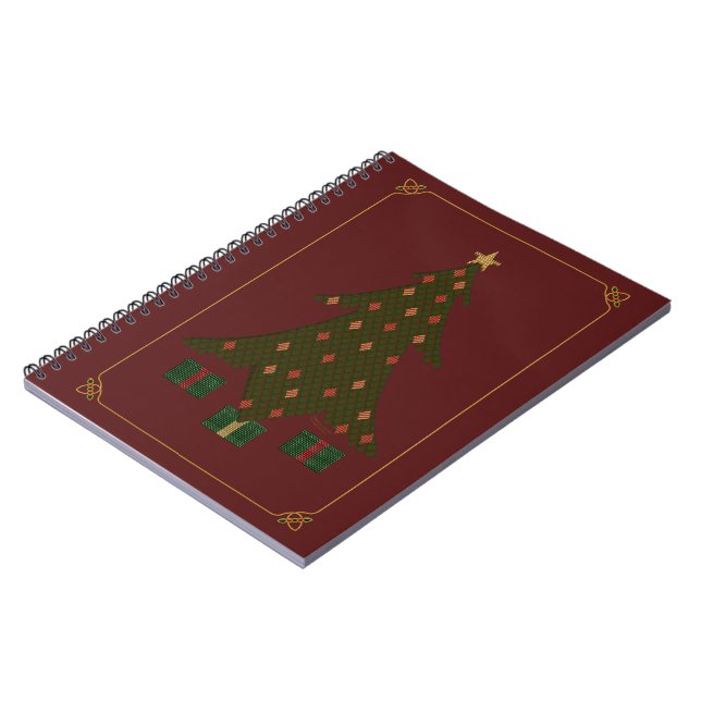 Bärbar julklapp anteckningsbok med spiral (Vänstra Sidan)