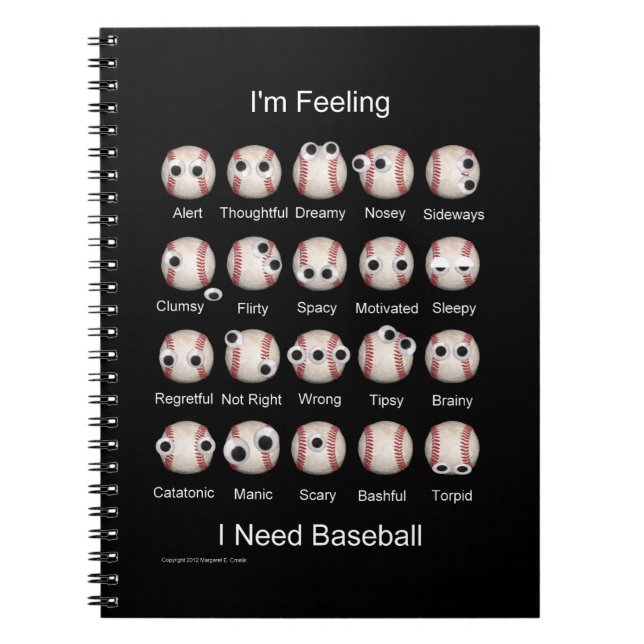 Bärbar Känslor-dator från Baseball Anteckningsbok (Framsidan)