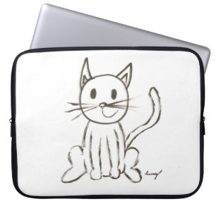 Bärbar Kattunge-dator med färg Laptop Sleeve