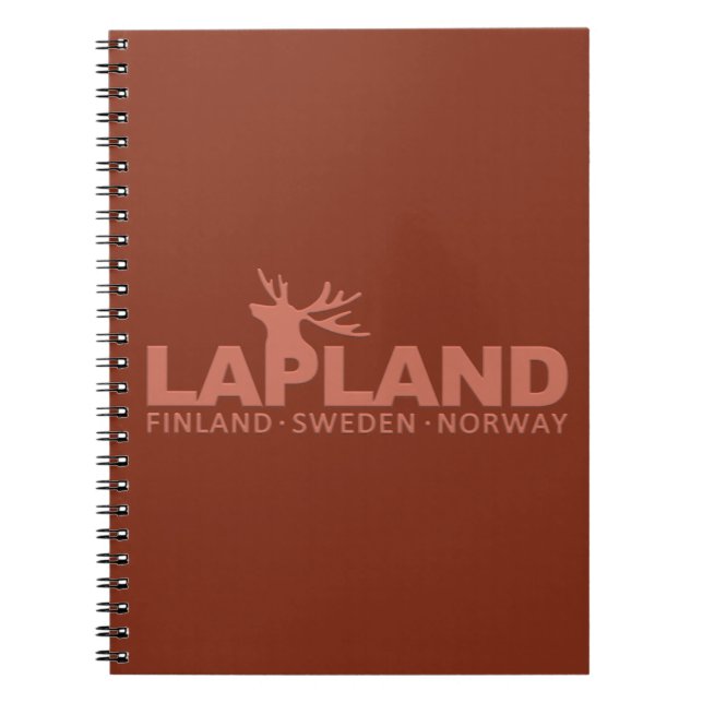 Bärbar LAPLAND-anpassningsbar Anteckningsbok Med Spiral (Framsidan)