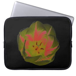 Bärbar lugn, röd tunna laptop fodral