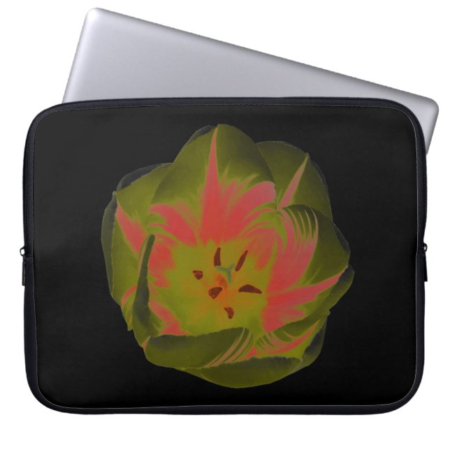 Bärbar lugn, röd tunna laptop fodral (Framsidan)