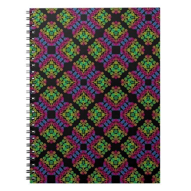 Bärbar mönster-dator med snabbt regnbåge anteckningsbok (Framsidan)