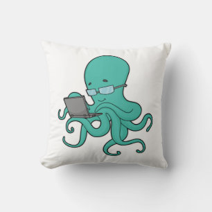 Bärbar oktopus-dator kudde