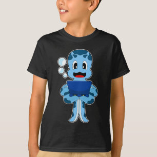 Bärbar oktopus-dator t shirt