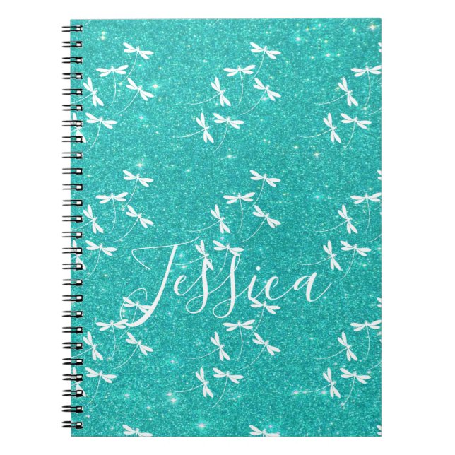 Bärbar personlig för glitter och drakar anteckningsbok (Framsidan)