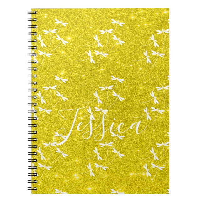 Bärbar personlig för glitter och drakar anteckningsbok (Framsidan)