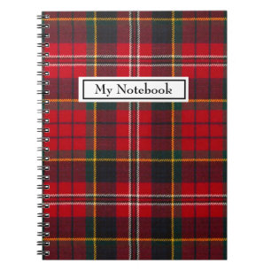 Bärbar personlig - Red Tartan Macferson Klan Anteckningsbok