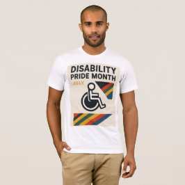 Bärbar - Pride för funktionsnedsättning Månadsdesi T Shirt