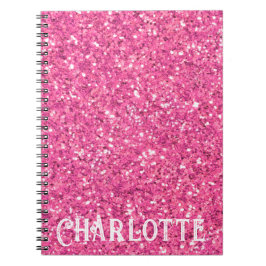 Bärbar rosa glitter mönster-dator anteckningsbok