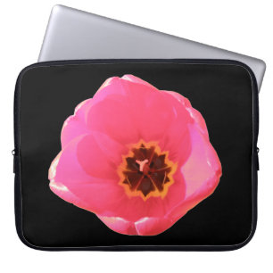 Bärbar rosa Tulip-behållare Laptop Sleeve