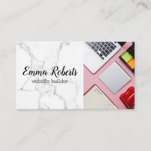Bärbar Rosa Woman Office Website Builder Visitkort