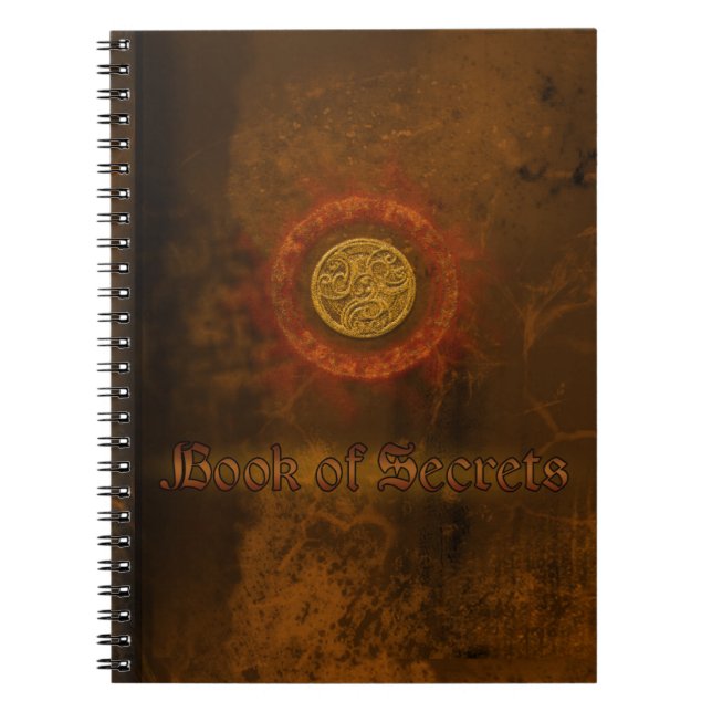 Bärbar spiral-dator Bok om skuggor, medalliondesig Anteckningsbok (Framsidan)