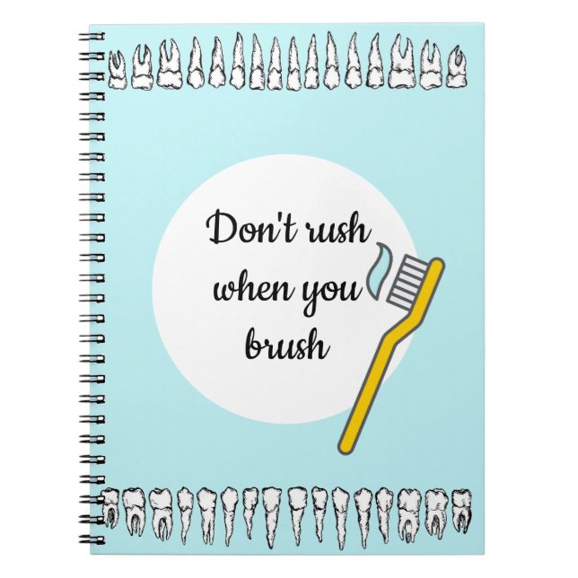 Bärbar spiral-dator för tandläkare anteckningsbok (Framsidan)