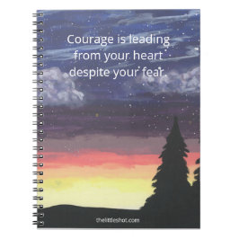 Bärbar spiral-dator - modet citat, Little Shot Anteckningsbok