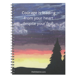 Bärbar spiral-dator - modet citat, Little Shot Anteckningsbok