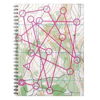 Bärbar spiral-dator - orienteringskurs anteckningsbok