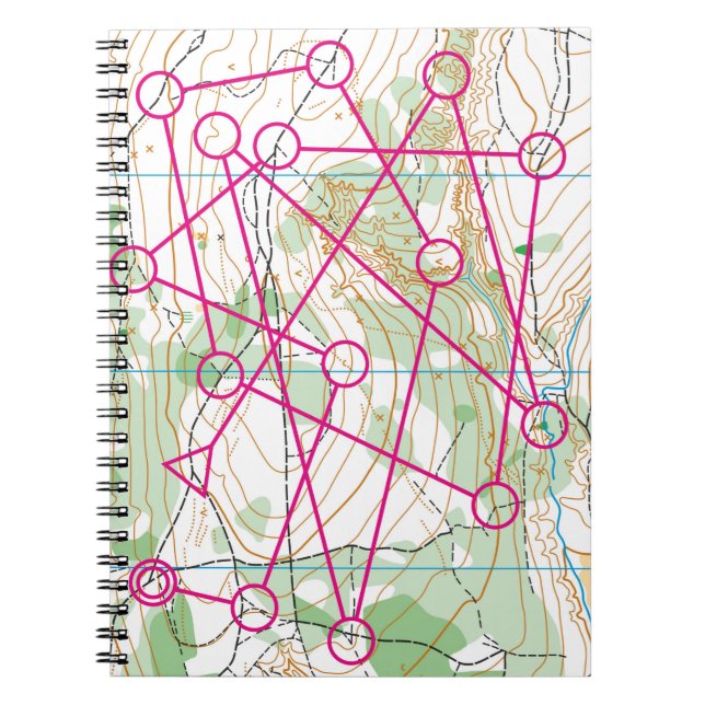 Bärbar spiral-dator - orienteringskurs anteckningsbok (Framsidan)
