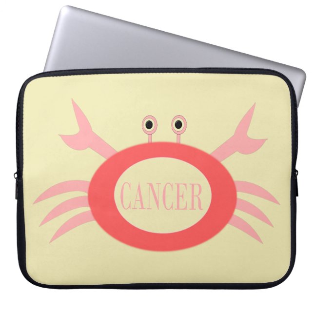 Bärbar Stjärntecken Crab-dator Laptop Sleeve (Framsidan)