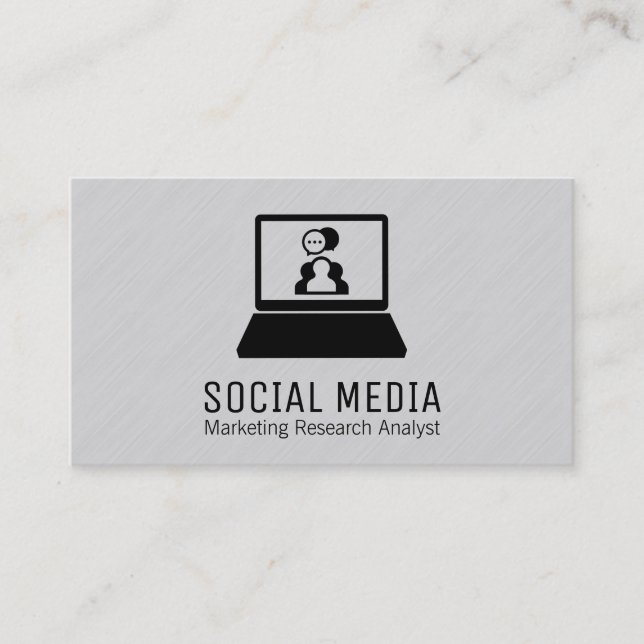 Bärbar | STRUKTUR LINJER 2 Visitkort (Framsida)