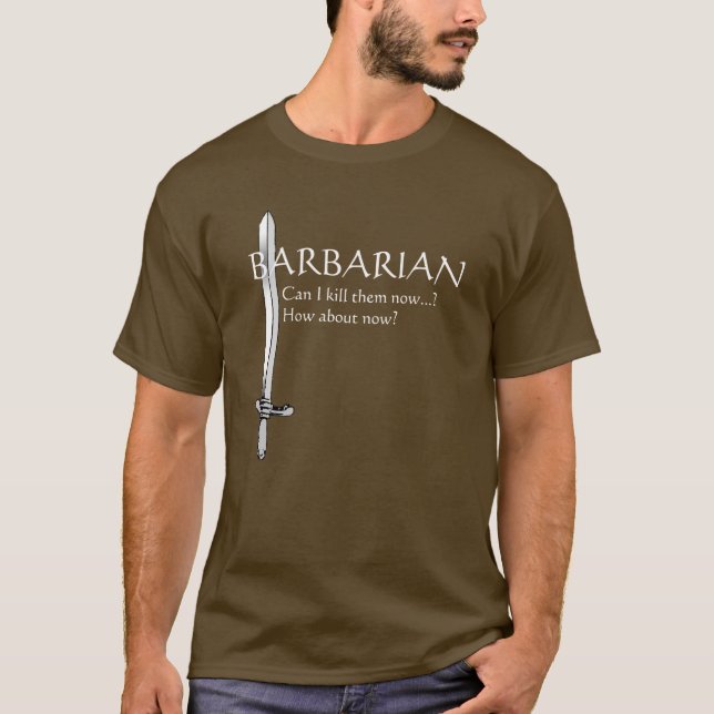 Barbar- T-skjorta T-shirt (Framsida)