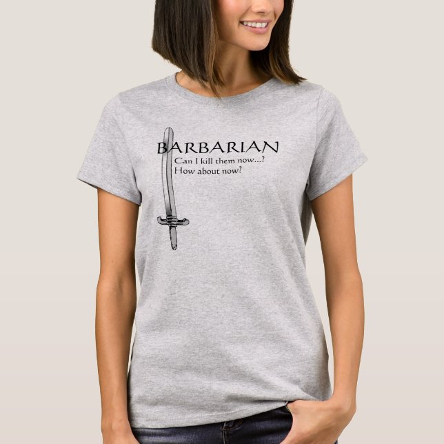 Barbar- T-skjorta T-shirt (Framsida)