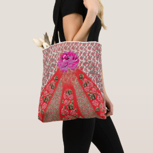 Bärbar Tote bags för kvinnor ・ Suede & läderarbete Tygkasse