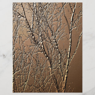 Bärbar Träd Grenar Brun skrapbok Papper
