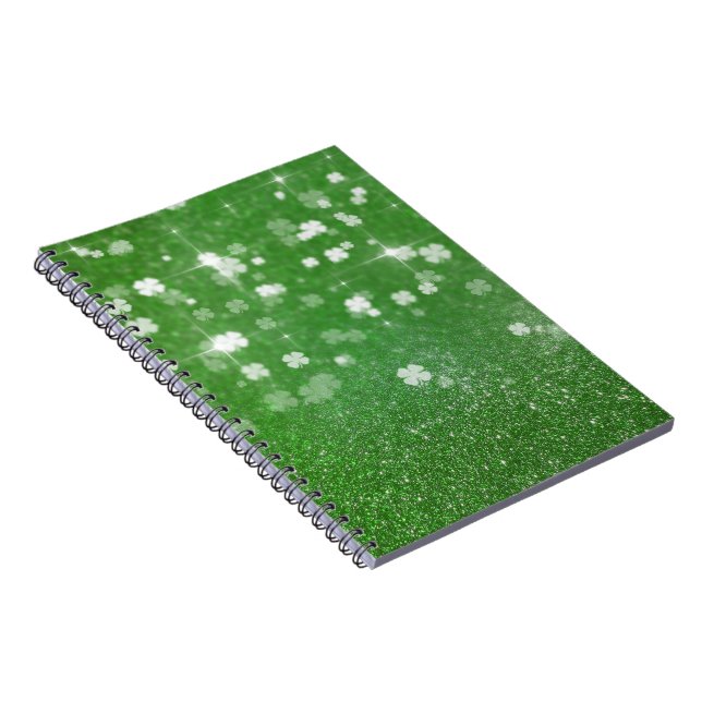 Bärbar Twinkle Glitter Klöver - Bärbar dator Anteckningsbok (Högra Sidan)