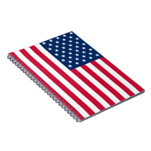Bärbar USA flagga-dator - patriotisk Anteckningsbok