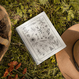 Bärbar Vintage för botaniska Wildblommor-Blommigta Anteckningsbok