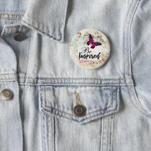 Bärbar Vintage för offert och Rosa Butterfly Knapp