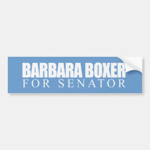 Barbara Boxer för senator 2010 Bildekal