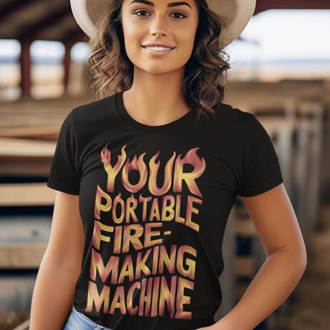Bärbara, brandfarliga Maskin-Skapar T Shirt (Skapare uppladdad)