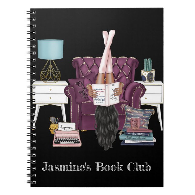 Bärbara datorer i Bok Klubb Anteckningsbok (Framsidan)