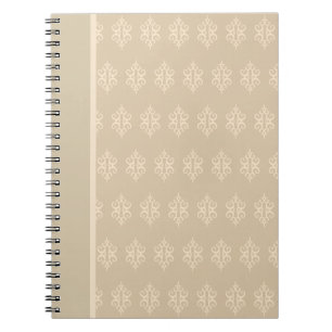 Bärbara datorn Beige och Cream Snöre Anteckningsbok