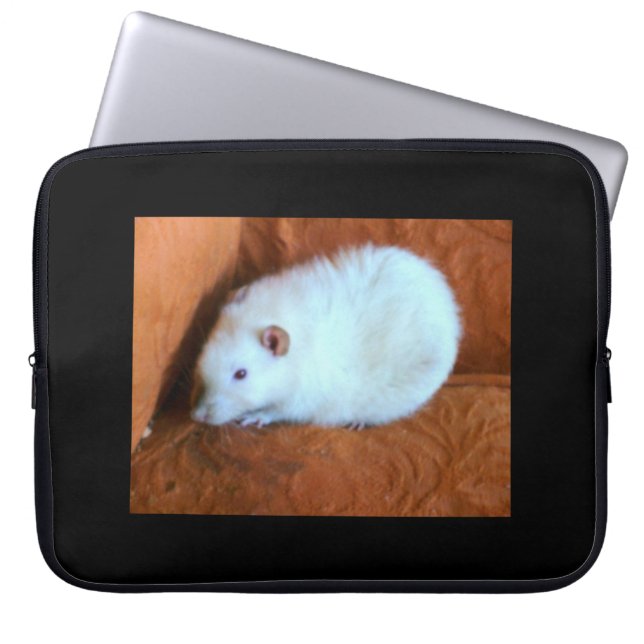 Bärbara datorn Snowball White Råtta Laptop Sleeve (Framsidan)
