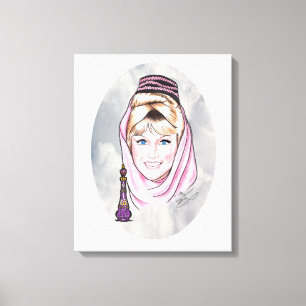 Barbara Eden, jag drömmer om Jeannie. Canvastryck