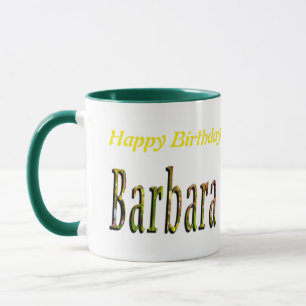 Barbara Girls Namn Logotyp Mugg