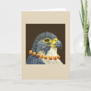 Barbara, hälsningskort för peregrin falcon kort