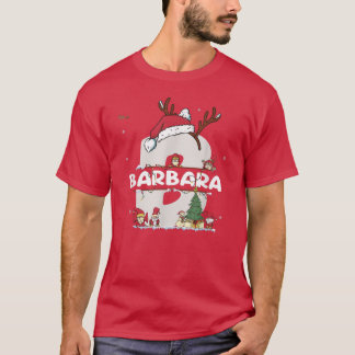 Barbara jul Shirt w Barbara Namn för roligt X T Shirt