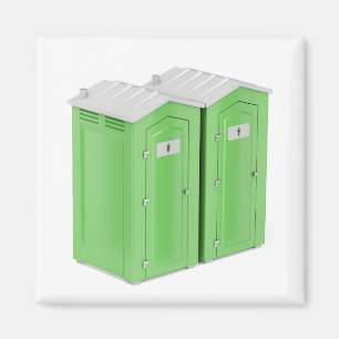 Bärbara kemiska toaletter magnet