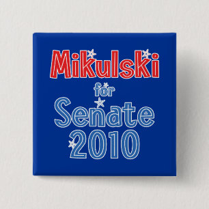 Barbara Mikulski för den senatstjärnadesignen 20 Knapp