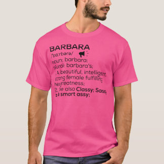 Barbara Namn Definition Barbara Female Namn T Shirt