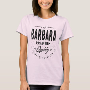 Barbara Personlig Namn Birthday Gift T Shirt