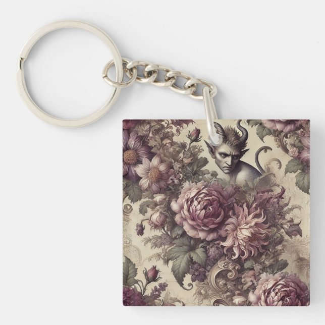 Bärbara plommon - design för den gotiska Blommigte (Framsidan)