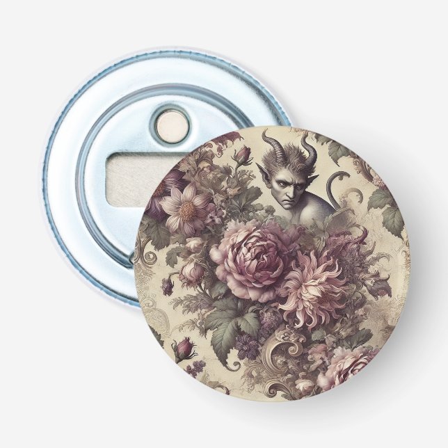Bärbara plommon - design för den gotiska Blommigte Flasköppnare (Framsidan)