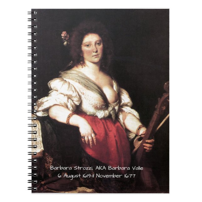 Barbara Strozzi AKA Barbara Valle Anteckningsbok (Framsidan)