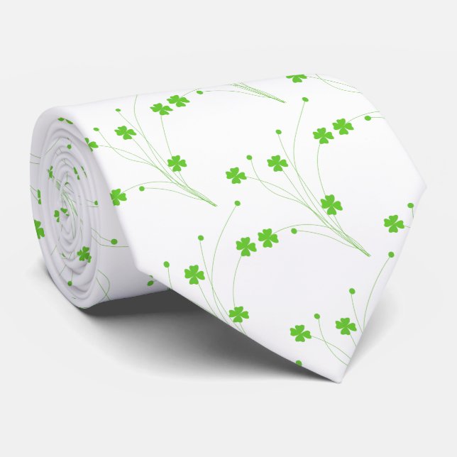 Bärbara Vår-Gröntar, utskrift med liten Blommigt Slips (Rullad)